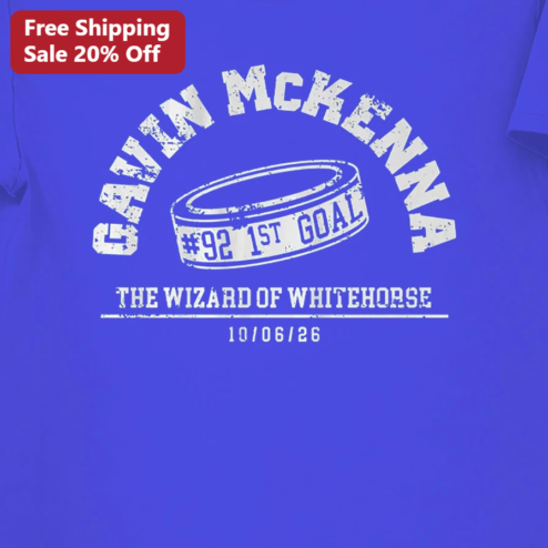 The Wizard of Whitehorse Tee Gavin McKenna Hockey Fan Gift Personalized Name Shirt
