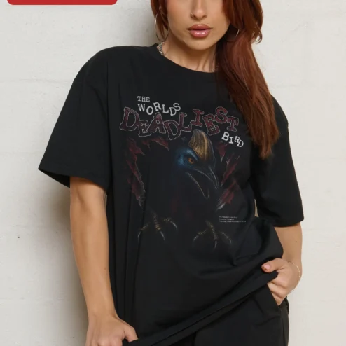 The World's Deadliest Bird Cassowary Graphic Tee for Nature Lovers