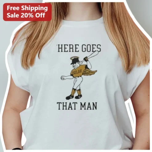There Goes That Man Christian Music Fan Tee Vintage Baseball Angel Graphic Shirt