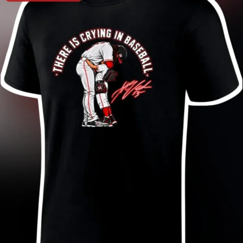 There Is Crying In Baseball Tee Funny Movie Quote Shirt for Baseball Fans Coaches Players
