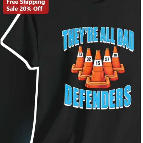 They're All Bad Defenders Tee Jaden McDaniels NBA Playoffs Quote Graphic Shirt