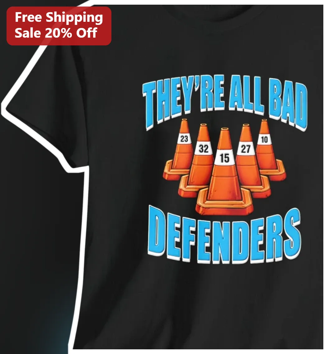 They're All Bad Defenders Tee Jaden McDaniels NBA Playoffs Quote Graphic Shirt