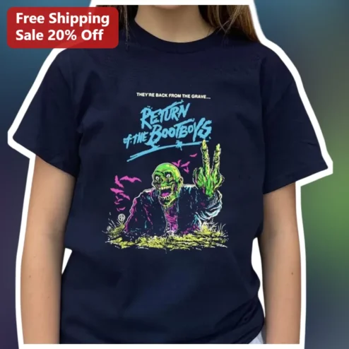 They're Back From The Grave Return Of The Bootboys Horror Zombie Graphic Tee available at our Chicago, Illinois warehouse