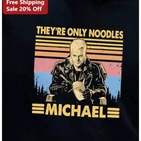 They're Only Noodles Johnny Cage Mortal Kombat Graphic Tee Retro Vintage Gamer Shirt
