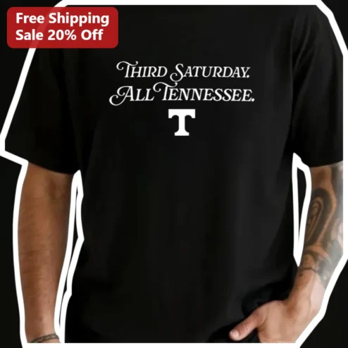 Third Saturday All Tennessee Tee Black Cotton Shirt