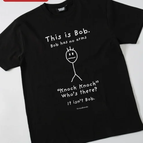 This is Bob Bob Has No Arms Knock Knock Joke Graphic Tee