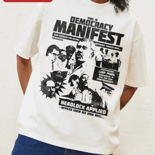 This Is Democracy Manifest Headlock Applied Punk Graphic Tee