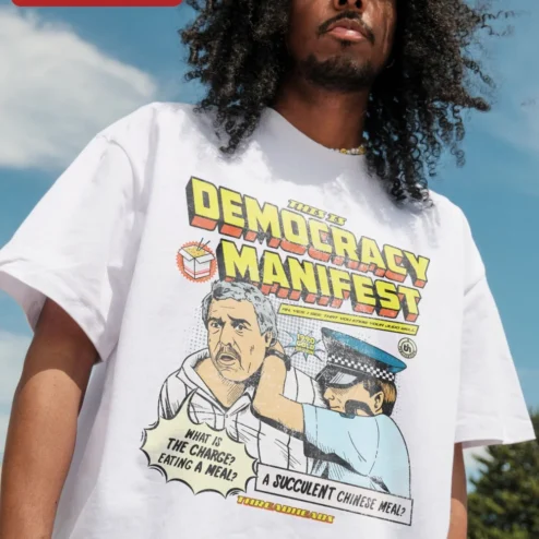This Is Democracy Manifest Tee Succulent Chinese Meal Quote Graphic Shirt