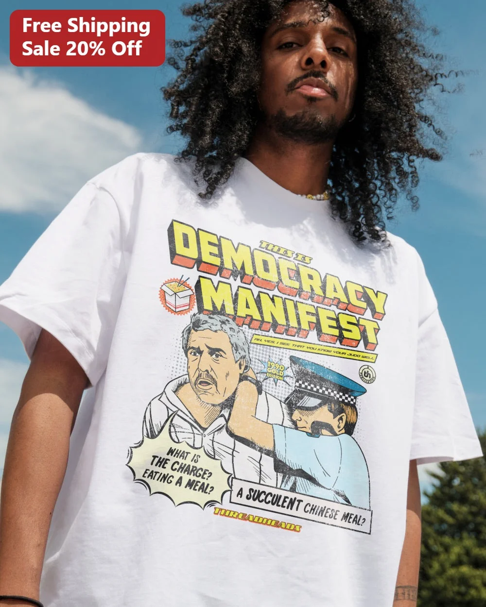 This Is Democracy Manifest Tee Succulent Chinese Meal Quote Graphic Shirt