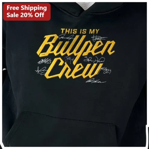 This Is My Bullpen Crew Hoodie Baseball Coach Gift for Men Women