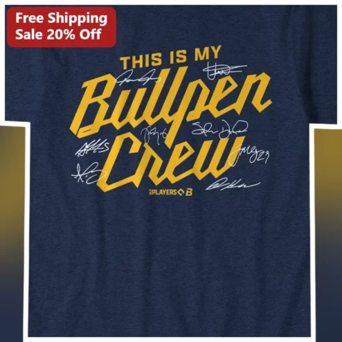 THIS IS MY Bully Crew Tee Navy Blue Varsity Graphic Shirt for Dog Lovers available at our Chicago, Illinois warehouse