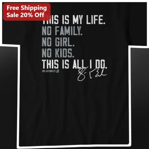This Is My Life No Family No Girl No Kids Tee Funny Introvert Solo Living Graphic Shirt Gift