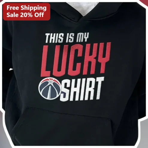 This Is My Lucky Shirt Basketball Hoodie Funny Sports Gift for Men Women