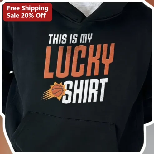 This Is My Lucky Shirt Hoodie Basketball Athlete Gift