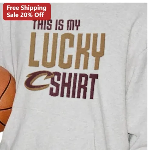 This Is My Lucky Shirt Long Sleeve Tee Cleveland Cavaliers Fan Gift