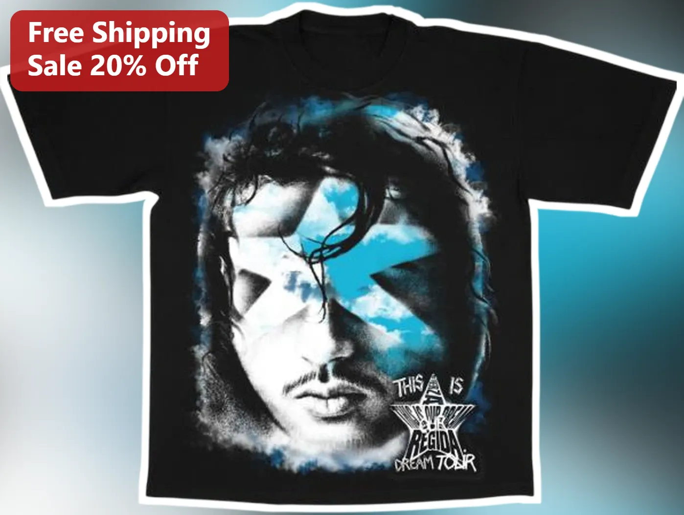 This Is Regida Dream Tour Prince Lightning Bolt Graphic Tee