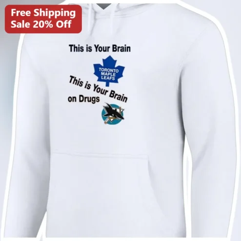 This is Your Brain on Drugs NHL Hockey Rivalry Hoodie