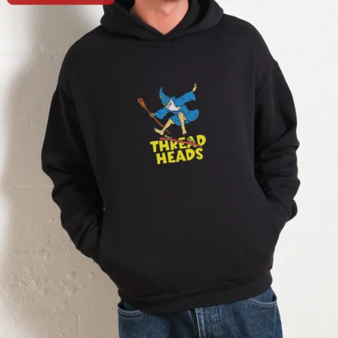 THREAD HEADS Skating Wizard Hoodie Funny Sewing Humor Gift for Men Women