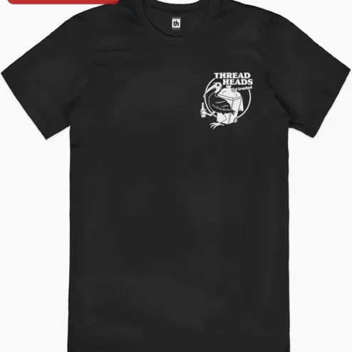 Thread Heads Tee Black Vulture Beer Graphic Shirt Rock Band Merch Gift