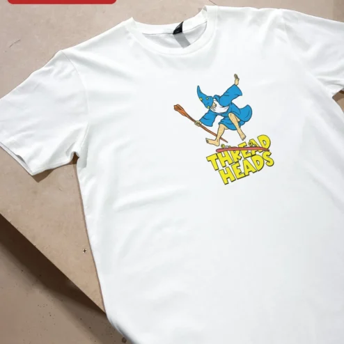 Thread Heads Tee Wizard Crafter Knitting Sewing Humor Graphic Shirt Gift