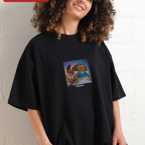 Threadheads Bert and Ernie Sesame Street Oversized Graphic Tee