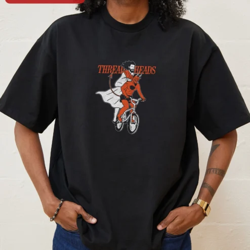 Threadheads Graphic Tee Vintage Rock Band Style Unisex Cotton Shirt
