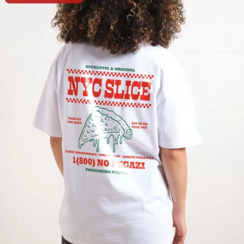 Close-up of Threadheads Studios Tee Cat Chef Graphic Vintage Oversized Cotton Shirt Gift for Women Men for streetwear fans in Chicago, Illinois