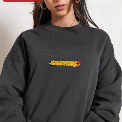Customer in Chicago, Illinois wearing Threadheads Sweatshirt Vintage 90s Inspired Crewneck Graphic Streetwear for Men
