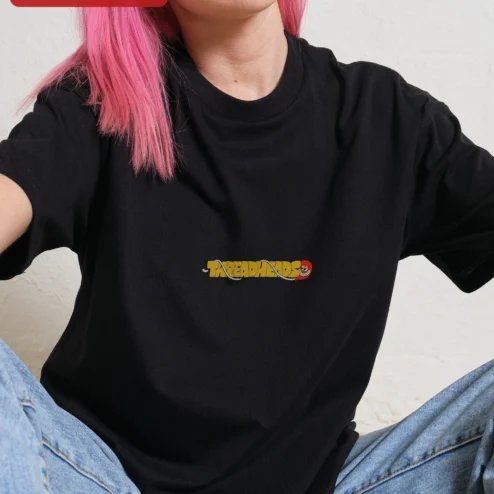 Threadheads Tee Oversized Graphic Streetwear Shirt Y2K Retro Style Cotton on a hanger, ready to ship from Chicago, Illinois