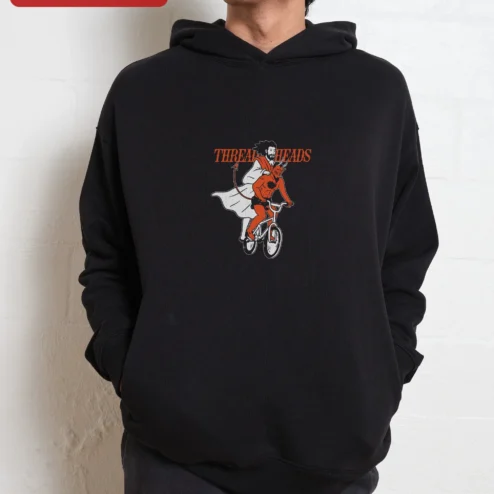 THREAL HEADS Keanu Reeves Devil Bicycle Graphic Hoodie
