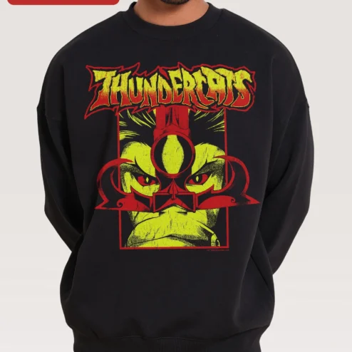 Thundercats Lion-O Sword of Omens Retro Sweatshirt for Men Women on a hanger, ready to ship from Chicago, Illinois