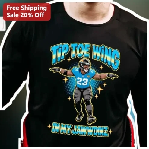 Tip Toe Wing In My Jawwdinz DJ Moore Carolina Panthers NFL Fan Graphic Tee