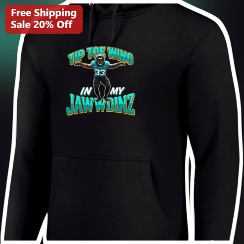TIP TOE WING IN MY JAWWDINZ Hoodie Philadelphia Eagles Football Dab Meme Graphic Pullover