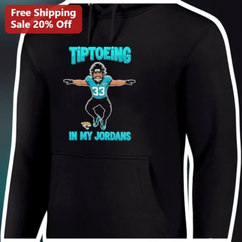 TIPTOEING IN MY JORDANS Christian McCaffrey Football Player Hoodie