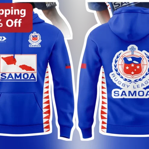 Toa Samoa Rugby League Hoodie Samoa National Team Fan Merch Pacific Island Pride Supporter Apparel
