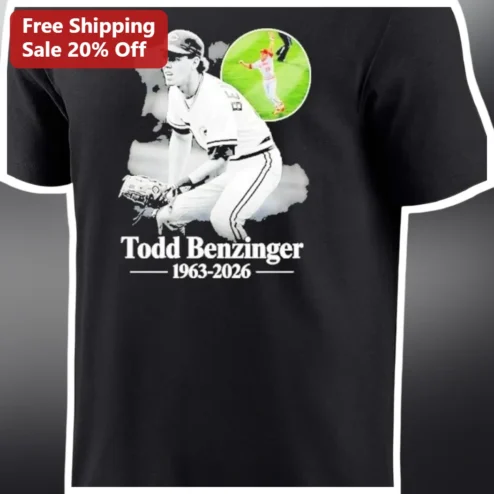 Todd Benzinger 1963-2026 Memorial Tee Cincinnati Reds First Baseman Baseball Fan Gift
