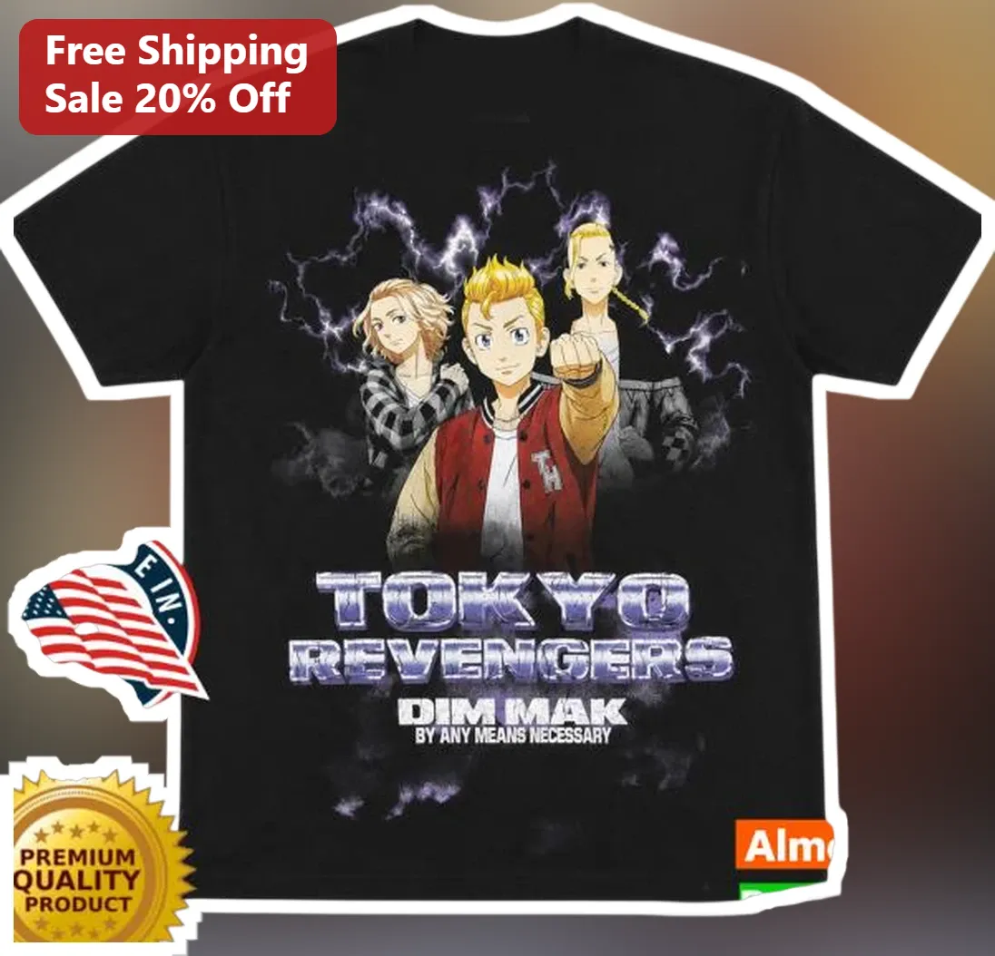 Tokyo Revengers DIM MAK By Any Means Necessary Tee Anime Streetwear Graphic Shirt