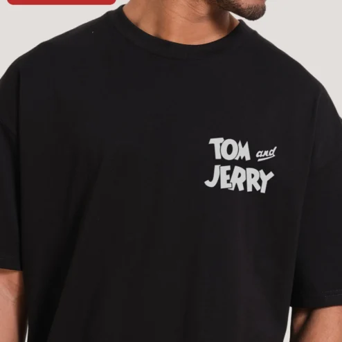 Tom and Jerry Tee Classic Cartoon Character Graphic T-Shirt Retro Animation Merch Gift for Fans