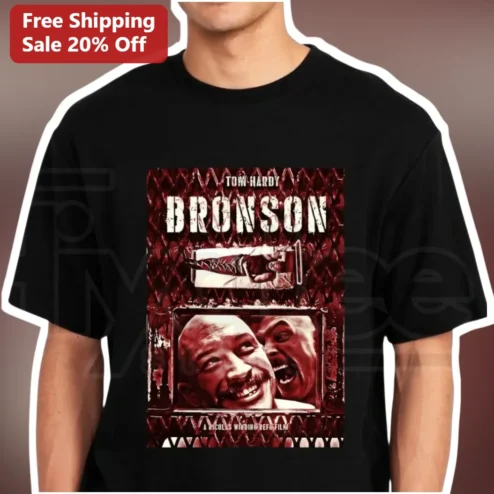 Tom Hardy Bronson Nicolas Winding Refn Film Graphic Tee Cult Classic Movie Merch