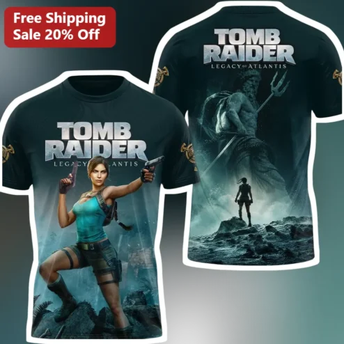 Tomb Raider Legacy Of Atlantis Lara Croft Tee