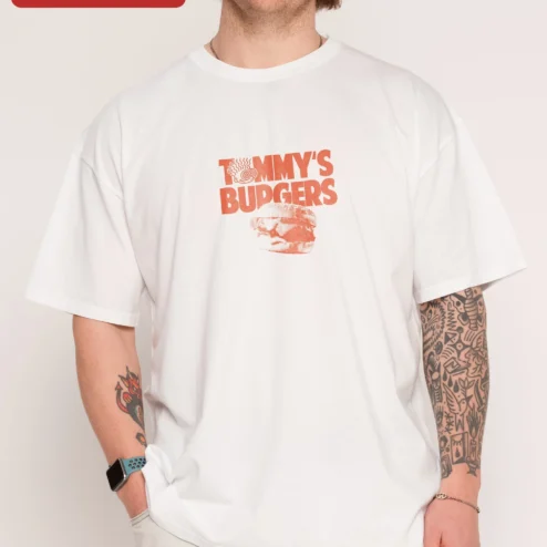 Tommy's Burger Tee Retro Diner Graphic T-Shirt for Foodies and LA Burger Lovers