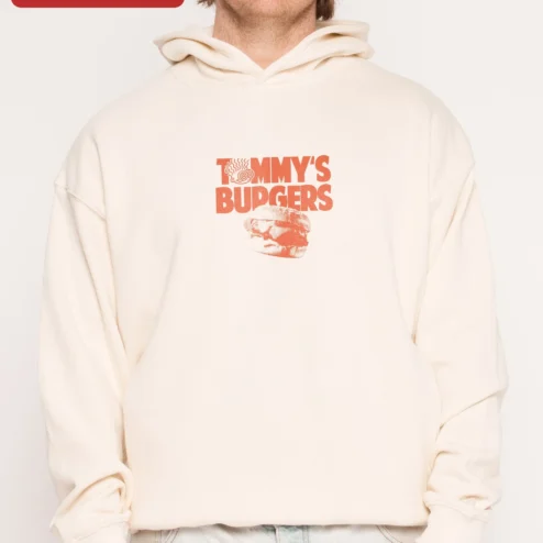 Tommy's Burgers Hoodie Retro Diner Graphic Sweatshirt for Men Women Fall Winter Gift