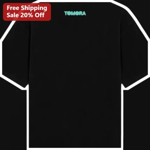TOMORA Tee Electronic Music Band Merch Black Oversized Streetwear Graphic T-Shirt
