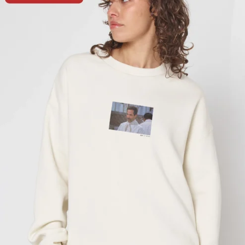 Close-up of Tony Sirico Paulie Gualtieri No Soup Crewneck Sweatshirt The Sopranos Fan Gift for streetwear fans in Chicago, Illinois