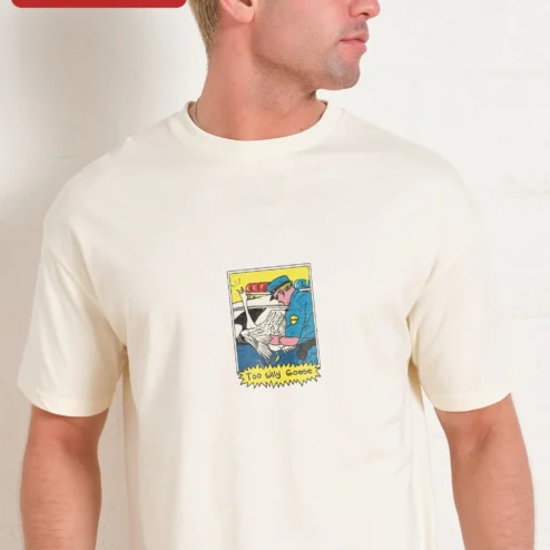 Too Silly Goose Tee Funny Comic Book Style Graphic Shirt for Goose Lovers