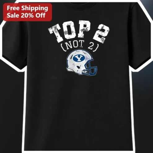 TOP 2 (NOT 2) Funny BYU Cougars Vintage Football Helmet Graphic Tee