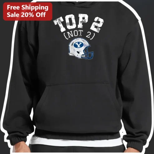Top 2 Not 2 Hoodie Funny Football Athlete Vintage Distressed Pullover Gift for Players Coaches