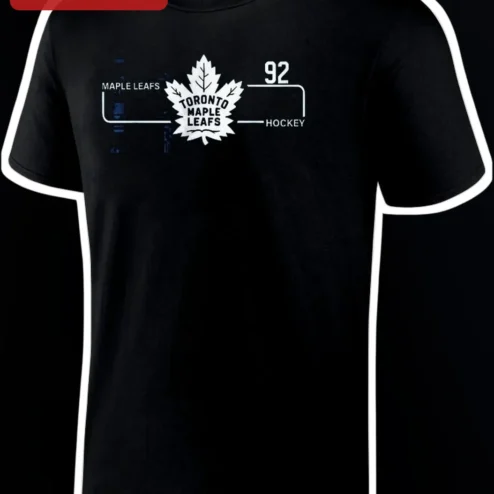 Toronto Maple Leafs Hockey Fan Graphic Tee Black NHL Sports Apparel Gift