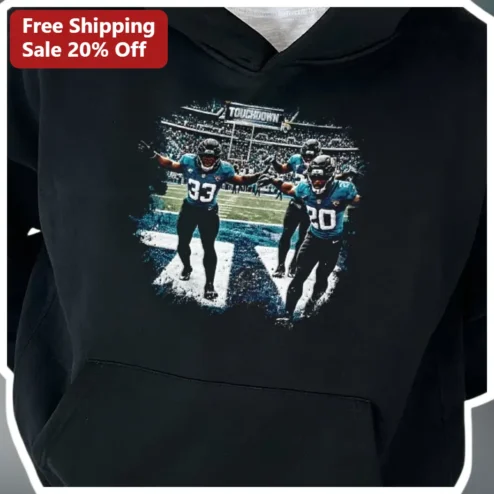 Touchdown Hoodie Vintage Football Player Graphic Pullover Game Day Sweatshirt for Men Women