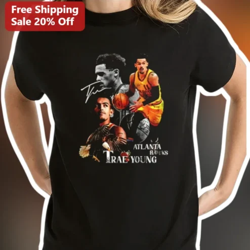 Trae Young Atlanta Hawks Vintage Retro Basketball Fan Graphic Tee